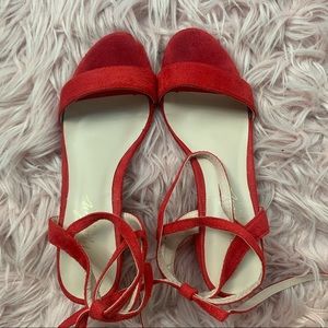 Red sandals